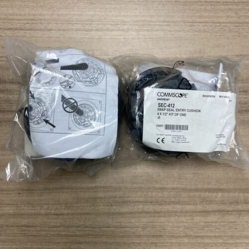 2 PK COMMSCOPE ANDREW SEC-412 SnapSeal Entry Cushion w 4 Holes f1/2 in Coaxial