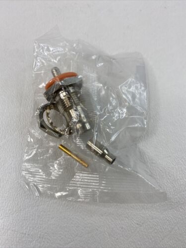 5PK RF Industries RFB-1117-BT BNC Female for Panel D-Flat to Crimp RG-174 Cable