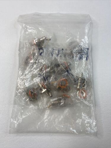 5PK RF Industries RFB-1117-BT BNC Female for Panel D-Flat to Crimp RG-174 Cable