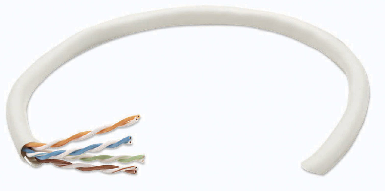 Intellinet 334136 Cat6 Bulk Cable UTP 23 AWG 250 MHz PVC Jacket Flame Retardant UL Approved