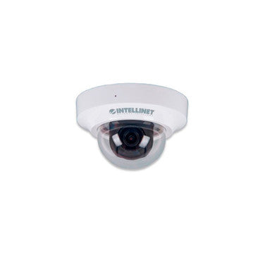 Intellinet 551441 IDC-862 HD Network Mini Dome Camera 2MP 1080p PoE ONVIF Motion Detection Digital Zoom Indoor Surveillance