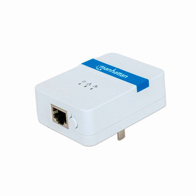 Manhattan 525664 Wireless Range Extender 150 Mbps Wi-Fi Signal Booster WPS Wireless Access Point