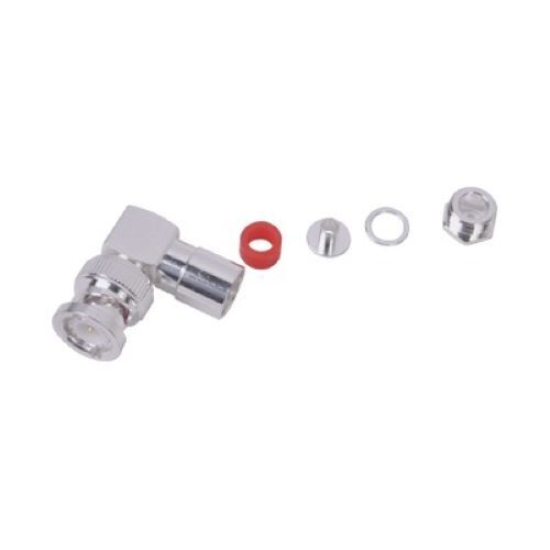 Rf Industries RFB-1110-C-04 3PK Right Angle BNC Male Connector Clamp LMR-195