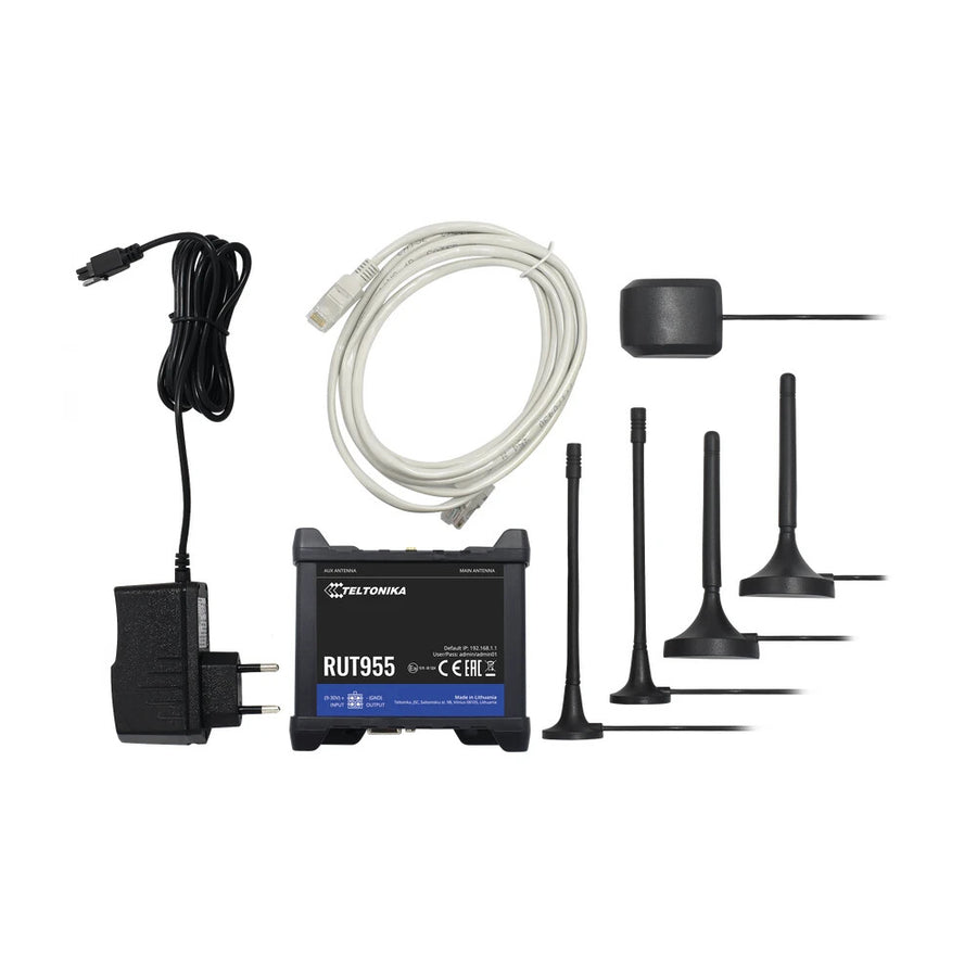 Teltonika RUT955 Professional LTE Router 4 Ethernet Ports RS232 RS485