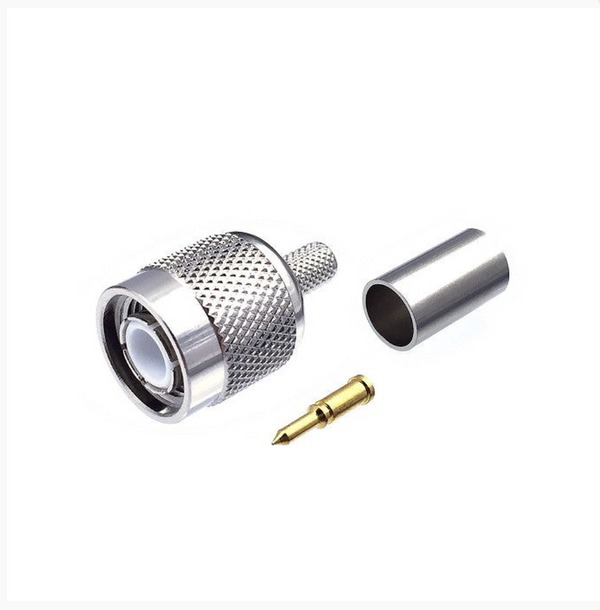 Rf Industries RFT-1803-1 2PK TNC Male Connector to Crimp-on RG-59/U Male Pin