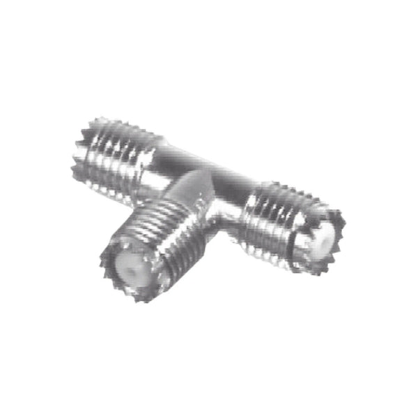 Rf Industries RFU-632 Adapter T Shape Mini-UHF Female to Double Mini-UHF Female