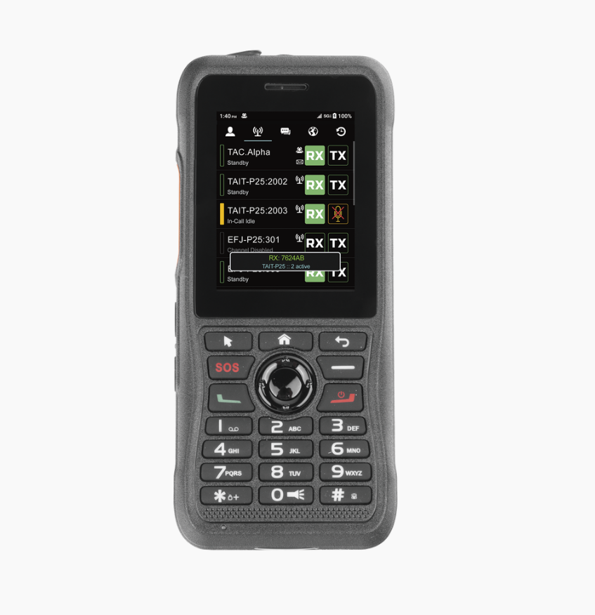 4G LTE PoC Radio with 2.4" Touch Screen 2800 mA Battery Android 3G/4G SMS