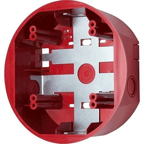System Sensor SBBCRL Ceiling Speaker Surface Mount Back Box Red Modern Elegant