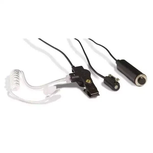 Kenwood KHS-9BL Three-Wire Lapel Microphone with Earphone Black