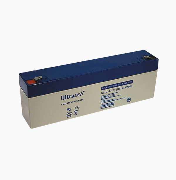 Ultracell UL2.6-12 12VCD 2.6Ah Slim Battery Backup Security Systems Alarm