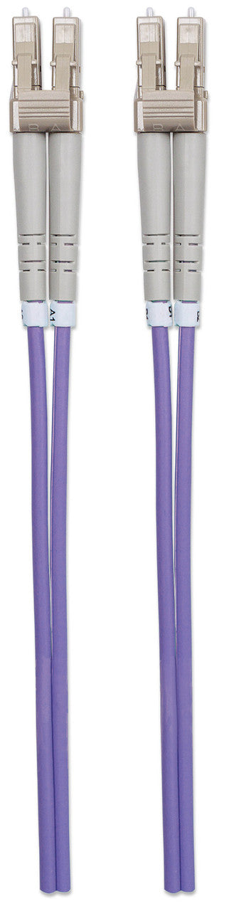 Intellinet 750875 Fiber Optic Patch Cable, Duplex, Multimode