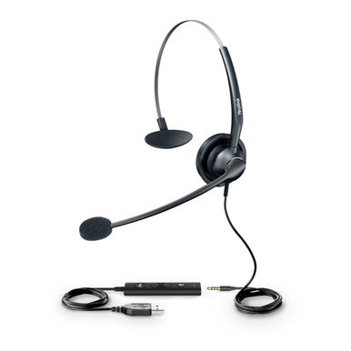 Yealink UH33 USB Headset with Noise Cancelling HD Voice Wideband Audio and USB/3.5mm Connectivity