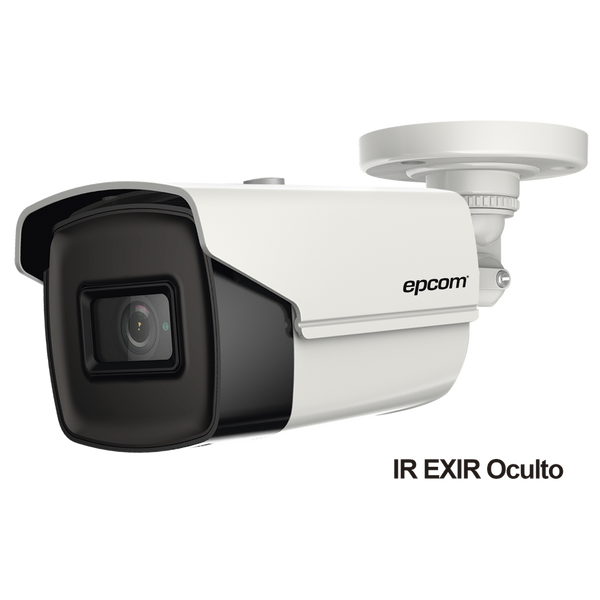 Epcom Professional B4K-TURBO-X 4K Bullet TURBOHD / 2.8 mm Lens / IR EXIR up to 60 m / IP67 / 12 Vcc / 4 Technologies (TVI / AHD / CVI / CVBS)