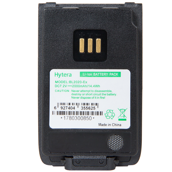 Hytera BL2020-Ex 2000mAh Intrinsically Safe Battery UL913