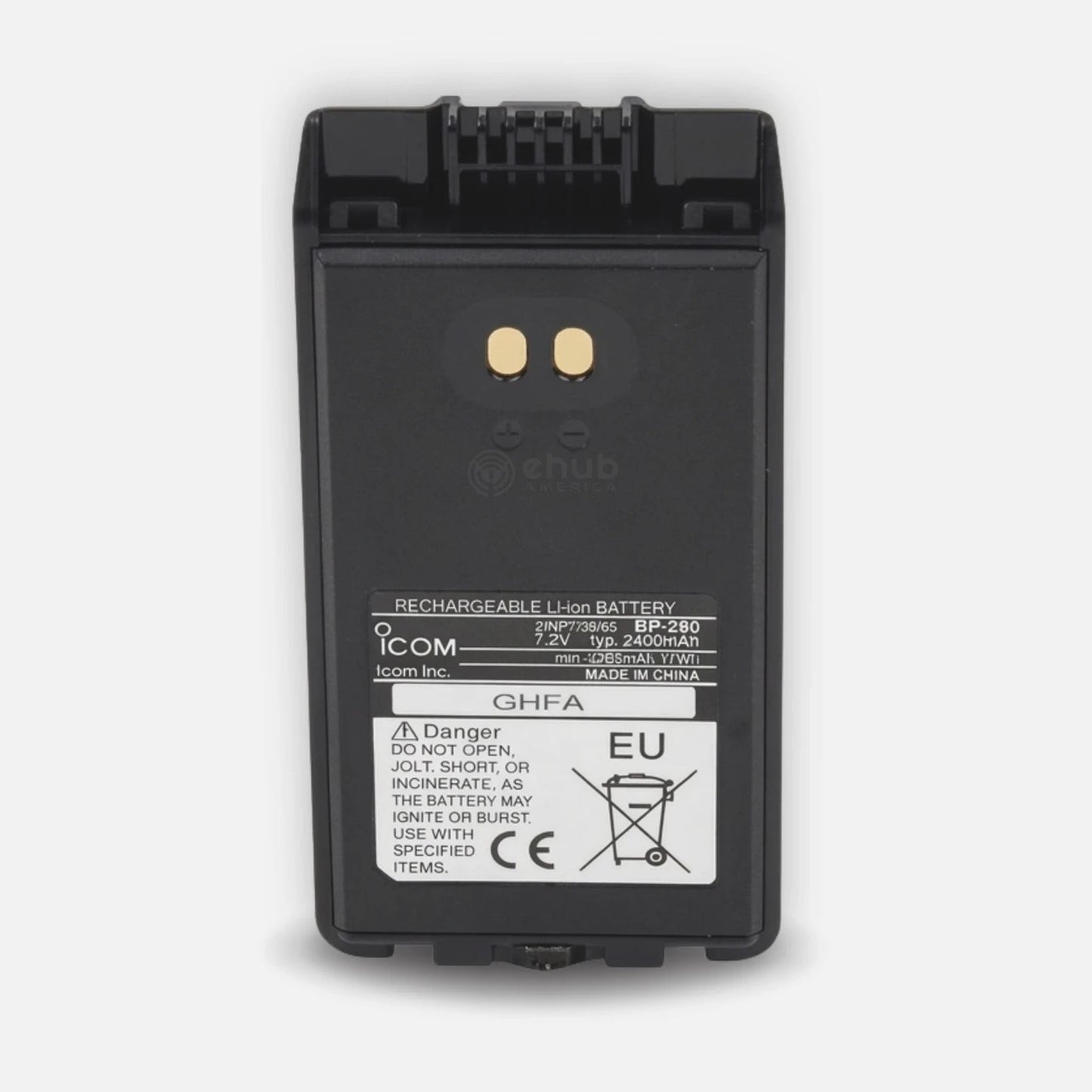 Icom BP-280 Li-ion Battery Pack 7.2V 2280mAh IC-F1100 / 2100D IP67