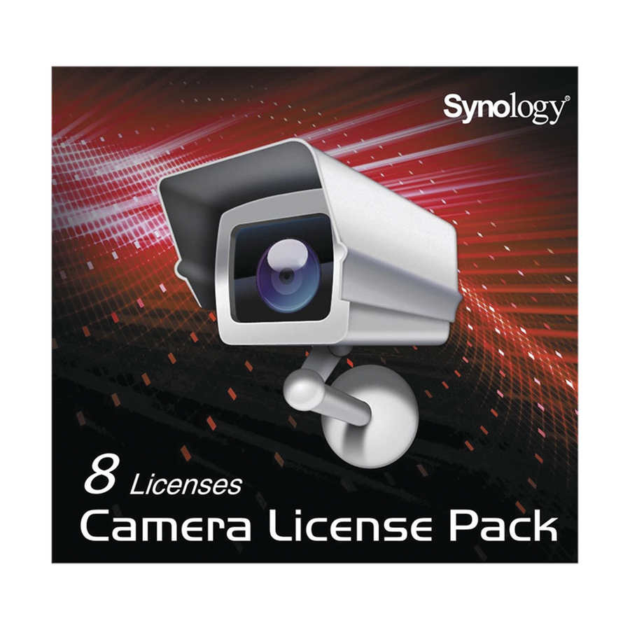 Synology CLP-08 License for 8 IP Cameras in SYNOLOGY Servers
