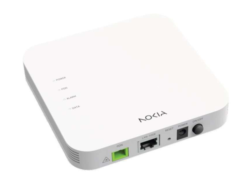 Nokia 3TN00665AA XS-010X-R XGS PON ONT, 1x 100M/1G/2.5G/5G/10G, US Plug