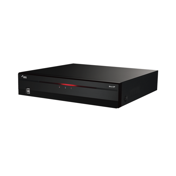 Idis DR-2516P(US) NVR 4K | 8 PoE Ports | 16 IP Channels | NDAA Compliant | Supports FEN