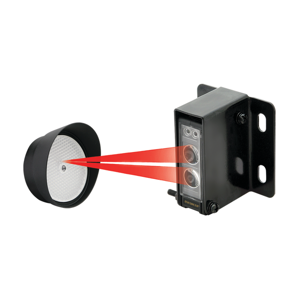 Enforcer Secolarm E-936-S45RRGQ Retro-Reflective Photoelectric Beam Sensor / 45 ft (14 m) Range / IP66 Weatherproof / SPDT Relay Output / 12-30V DC/AC / UL 325 Compliant