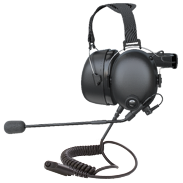 Hytera ECN48-P Heavy-Duty Neckband Radio Headset Noise-Cancelling Mic
