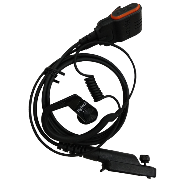 Hytera EHN33 C-style Earloop Earpiece with PTT & MIC cable