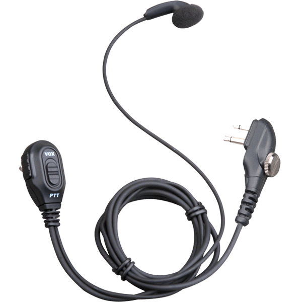 Hytera ESM12 Earbud with in-line Push-to-Talk MIC and VOX switch
