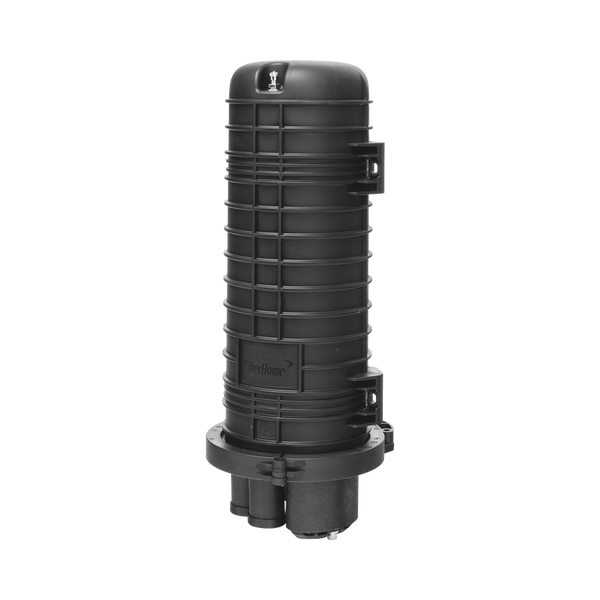 Linkedpro LPSC-220J-A104 Outdoor Fiber Optic Splice Closure (96 Fibers) - IP68 Waterproof Vertical Dome Type - 18.9" Aerial Heat Shrink Joint Enclosure for Cable Management and Repair