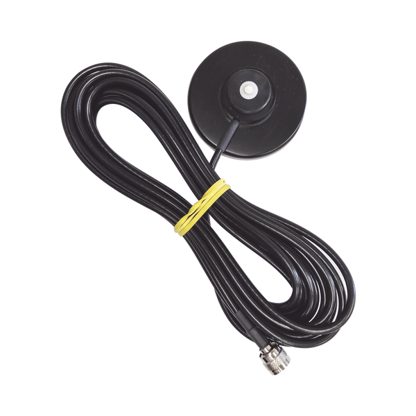 PCTEL GBB60240T2A Black Magnetic Mount, 20 ft Cable RG58/U, 3-1/4" Diameter