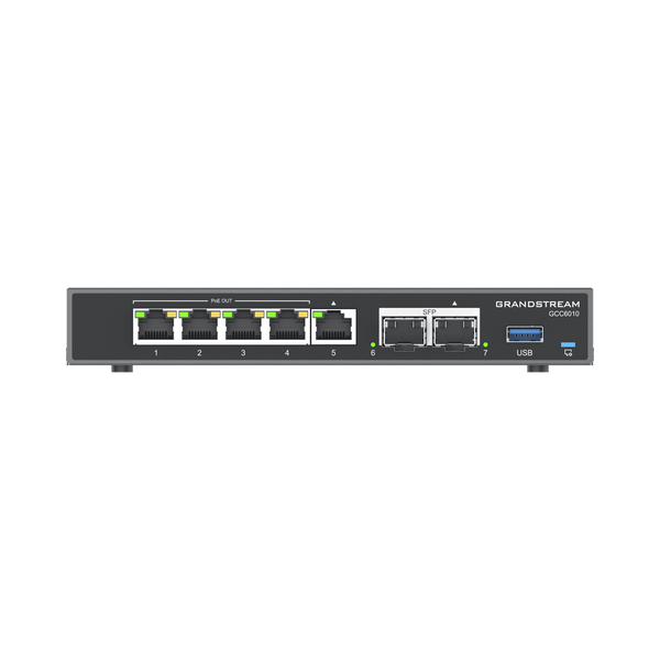 Grandstream GCC6010 UC + Networking Convergence Solutions, 4 in 1: Firewall, Router, PBX IP and PoE Switch