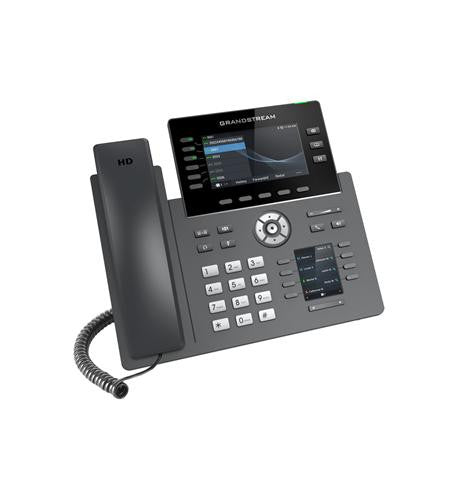 Grandstream GRP2616 6 Line Carrier-Grade IP Phone Dual LCD Screens Bluetooth Wi-Fi HD Audio PoE 48 MPKs Enterprise Security