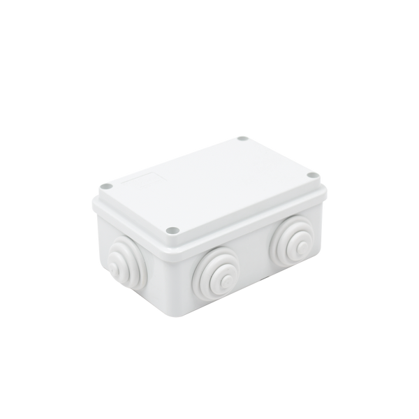 Gewiss GW-44-005 PVC Junction Box with 6 Inputs, Screw-cap, 4.74 x 3.15 x 1.97 in (120 x 80 x 50 mm), For Exterior (IP55)