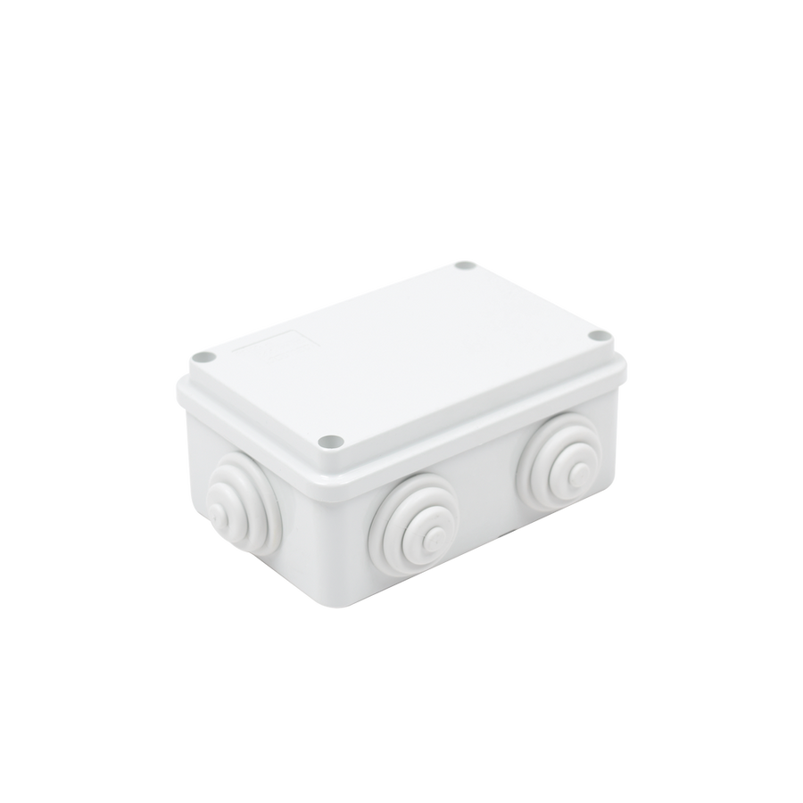 Gewiss GW-44-005 PVC Junction Box with 6 Inputs, Screw-cap, 4.74 x 3.15 x 1.97 in (120 x 80 x 50 mm), For Exterior (IP55)