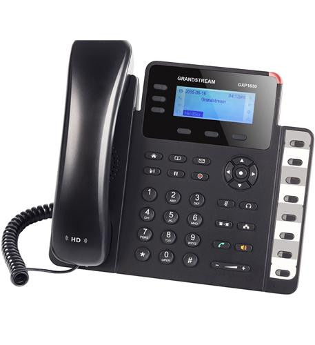 Grandstream GXP1630 Small Business Gigabit IP Phone 3 Lines HD Audio PoE 4-Way Conferencing BLF Keys SIP Programmable Soft Keys