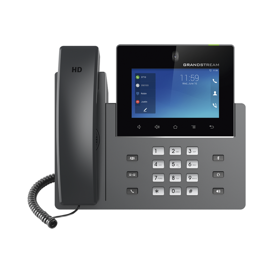 Grandstream GXV3450 GXV3450 IP Video Phone | Android 11, Dual Gigabit, PoE+, and 10-Way HD Conferencing