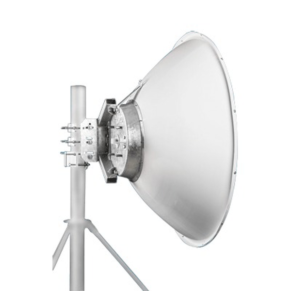 Jirous JRMD120010/11RA Dish Antenna for B11 Radio, Circular Connector, 10.1 ~ 12 GHz, 3.93 ft (1.2 m) Diameter, Mount included