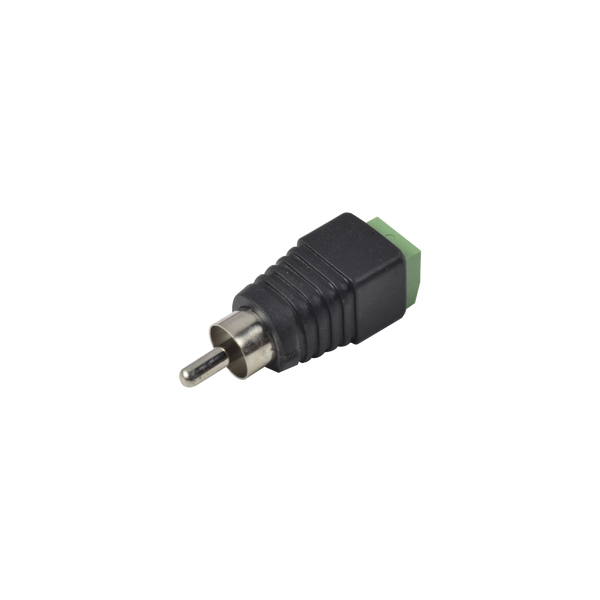 Epcom Powerline JR-R591 RCA MALE Adapter Jack Type Polarized / Screw Type Terminals / Polarized (+/-) / RECOMMENDED for Video and AUDIO in 2-Wire Video Surveillance Systems