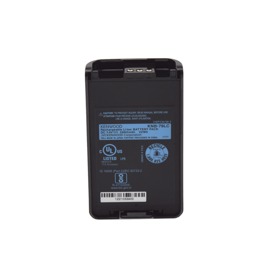 Kenwood KNB-79LCM Li-Ion Battery 2,860 mAh Intrinsically Safe for NX-3000 Portable Series
