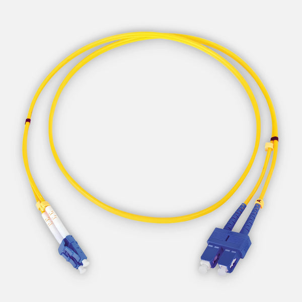 Epcom LP-FO-6060B Fiber Optic Jumper Single Mode LC/SC Duplex of 3.28 ft (1 m) High Quality