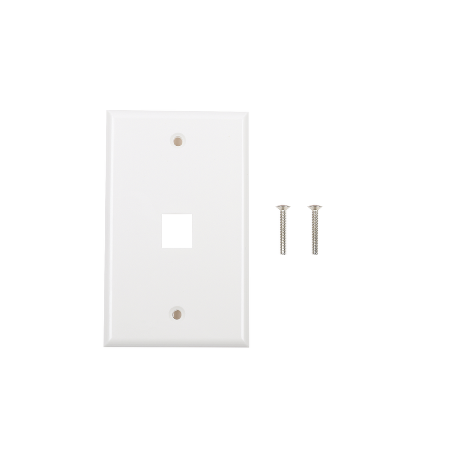 Linkedpro LP-FP-16 Face Plate, 1-Port - White