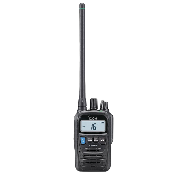 Icom M85UL31USA Intrinsically safe marine VHF MIL-810 G, 6W, Frequency Tx 156.025-157.425 MHz / Rx 156.050-163.275 MHz, Waterproof IPX8, AquaQuake™