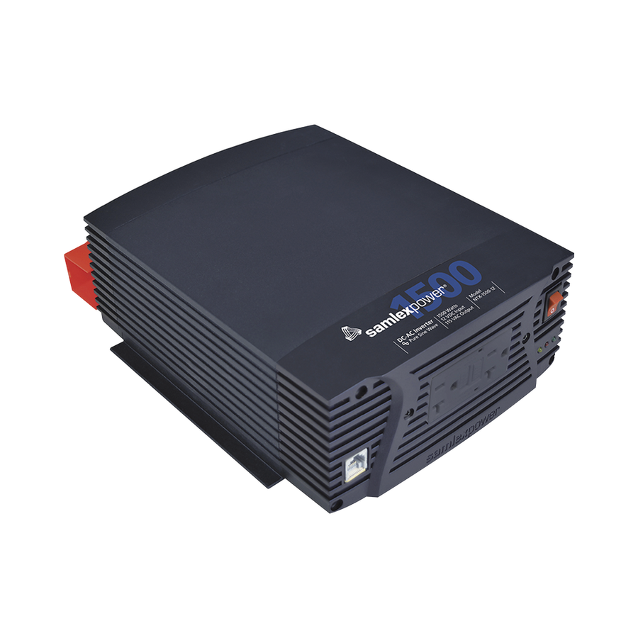 Samlex NTX-1500-12 Pure Power Inverter, 1500 W, Input 12 Vdc, Output 120 Vac 60 Hz