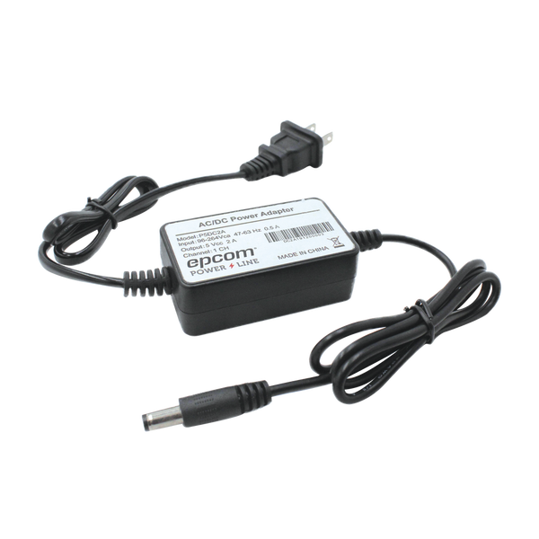 Epcom Powerline P5DC2AT Adapter Power Supply 5 Vdc Regulated @ 2A; UL; Input voltage 100-240 VAC / With Terminal Extensions