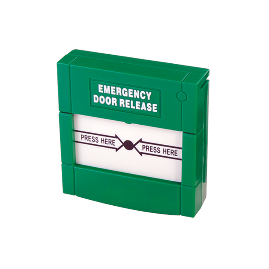 Accesspro PROGLASSG Manual Emergency Stop Switch, Green Color with Restore Switch