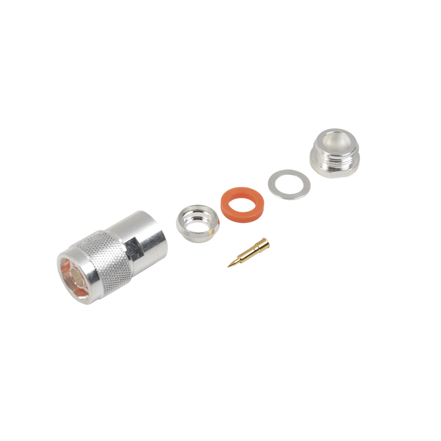 RF Industries RFN-1002-1SI N Male Connector to Clamp on 9913, 7810A, 8214, CNT-400, RG8/U-SYS, RFLASH-1113 Cable.
