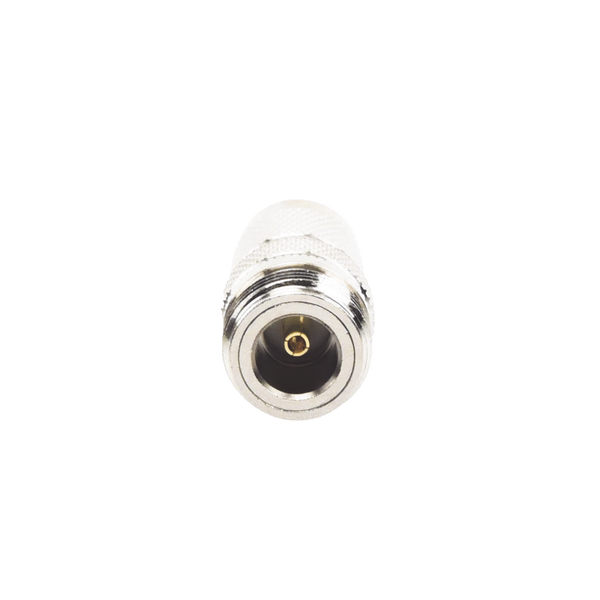 RF Industries RFT-1234 Straight Adaptor from TNC Male to N Female Connector, Nickel/ Gold/ PTFE.