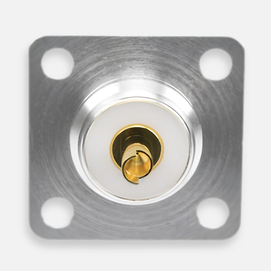 RF Industries RFU-521 UHF Female SO-239 Panel Mount Connector 4-Hole
