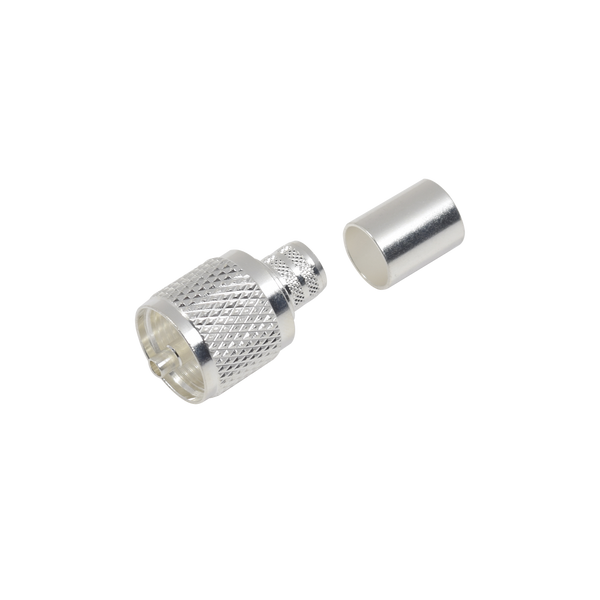 RF Industries RFU-507 UHF Male Connector (PL-259) to crimp on RG-8, BELDEN 8237, RG-213/U, 8267 cables.