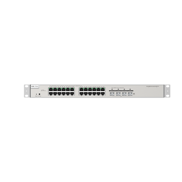 Reyee RG-NBS5200-24GT4XS-P(US) Layer 3 PoE Switch With 24 Gigabit Ports And 4 SFP+ Uplinks, Enterprise-Grade Performance And Advanced Security To Protect Your Network, With Free Management Via Ruijie Cloud