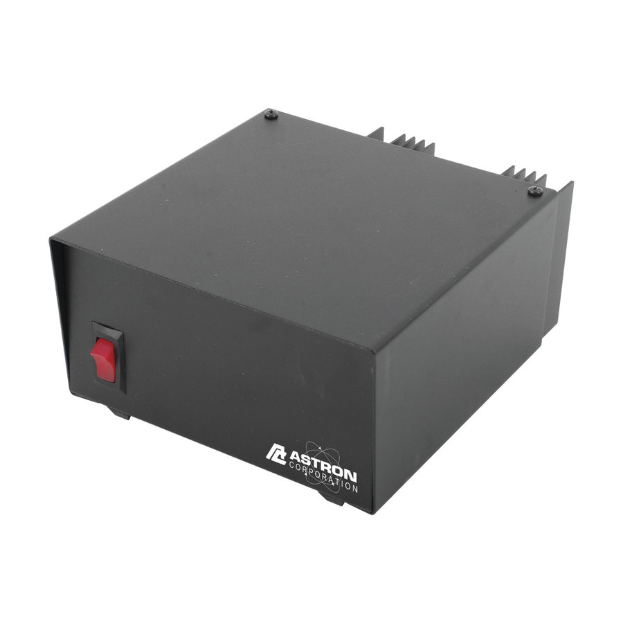 Astron RS12A220V Linear Power Supply, Input: 220 Vac, Output: 13.8 Vdc, 12A.