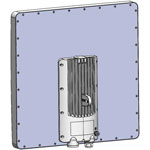 RADWIN RW-2U50-E1MM 2000 E ODU with 24 dBi Integrated Antenna, supporting frequency bands at 4.9-6GHz up to 2.5Gbps net aggregate throughput, RW2000/ODU/E/F50/WW/INT Universal model for all regions